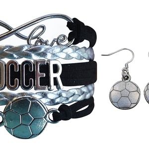 Girls Soccer Jewelry Set